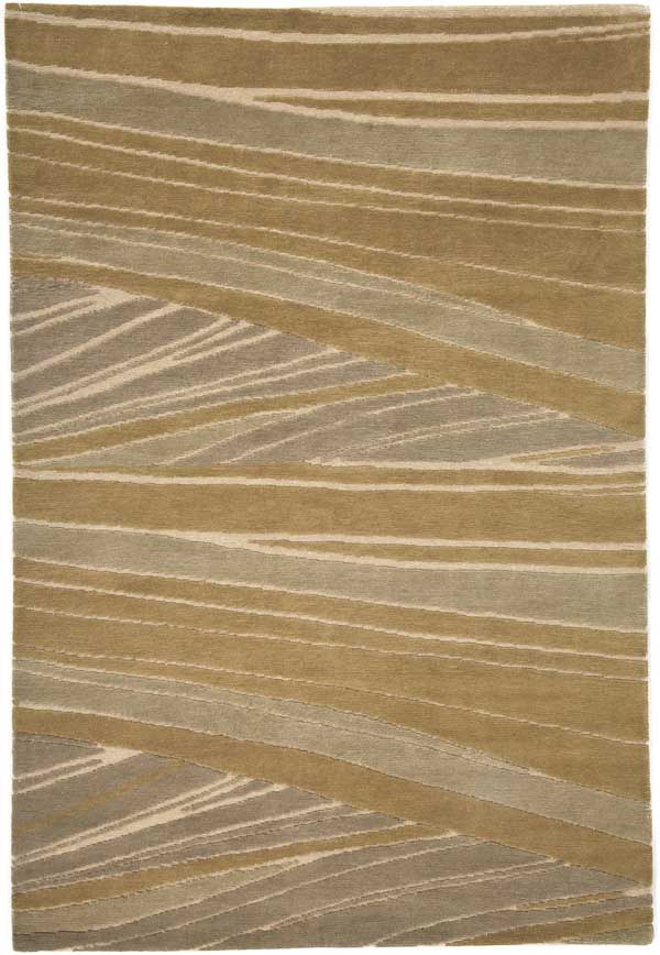 Caramel high-low texture rug