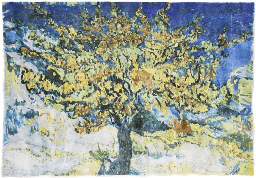 The Mulberry Tree art rug — after van Gogh, 1889