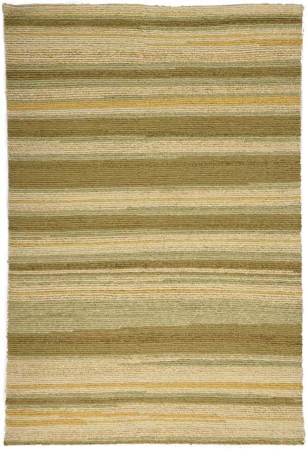 Savannah olive stripe rug